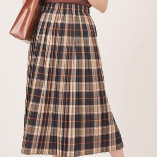 ナチュラルクチュール(natural couture)の【aoi様専用】natural couture  チェックプリーツスカート(ロングスカート)