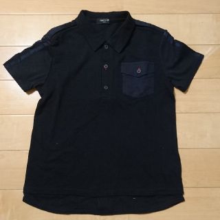 コムサイズム(COMME CA ISM)の新品  COMME CA ISM   サイズ150A  おしゃれ黒ポロシャツ(Tシャツ/カットソー)