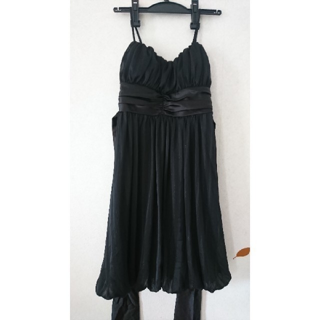 ドレス 黒 レディースのフォーマル/ドレス(ミニドレス)の商品写真