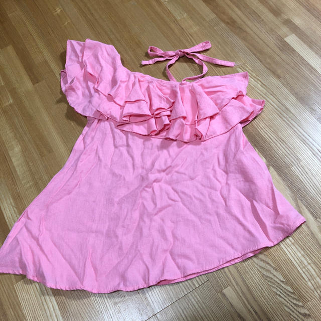 ワンショルダー ワンピース キッズ/ベビー/マタニティのベビー服(~85cm)(スカート)の商品写真