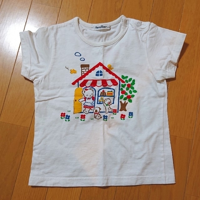 familiar(ファミリア)のファミリア 女児Tシャツ 110 USED キッズ/ベビー/マタニティのキッズ服女の子用(90cm~)(Tシャツ/カットソー)の商品写真