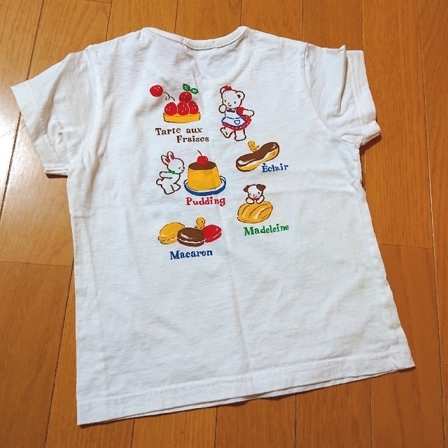 familiar(ファミリア)のファミリア 女児Tシャツ 110 USED キッズ/ベビー/マタニティのキッズ服女の子用(90cm~)(Tシャツ/カットソー)の商品写真