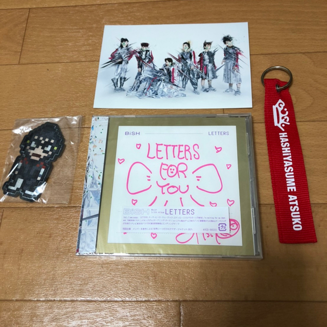 BISH アルバム LETTERS フライトタグ ピクセルワッペン 新品セット エンタメ/ホビーのCD(ポップス/ロック(邦楽))の商品写真