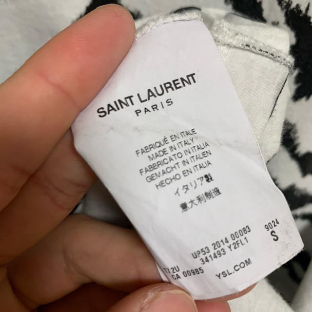 Saint Laurent(サンローラン)のエディ期　14ss saint laurent paris ゼブラ　Tシャツ メンズのトップス(Tシャツ/カットソー(半袖/袖なし))の商品写真