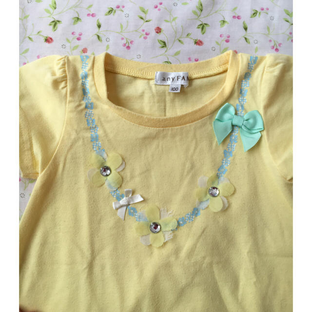 anyFAM(エニィファム)のリボンTシャツ☆ キッズ/ベビー/マタニティのキッズ服女の子用(90cm~)(Tシャツ/カットソー)の商品写真