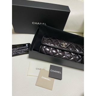 シャネル(CHANEL)のCHANEL マトラッセ ブリリアント エナメル長財布(財布)