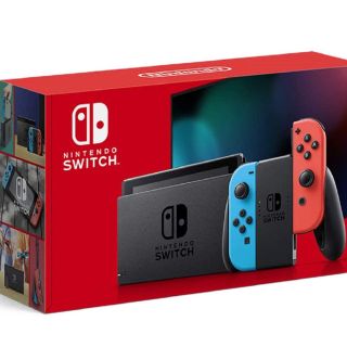 ニンテンドースイッチ(Nintendo Switch)の新品未使用任天堂Switch本体ネオンブルー(家庭用ゲーム機本体)