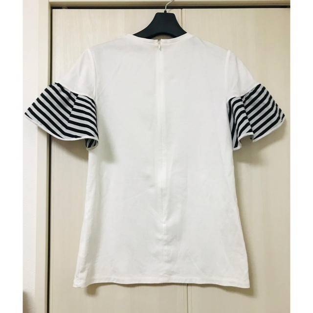 Drawer(ドゥロワー)のクスミティー様専用✳︎Borders at BalconyラッフルTシャツ 36 レディースのトップス(Tシャツ(半袖/袖なし))の商品写真