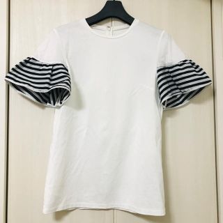 ドゥロワー(Drawer)のクスミティー様専用✳︎Borders at BalconyラッフルTシャツ 36(Tシャツ(半袖/袖なし))