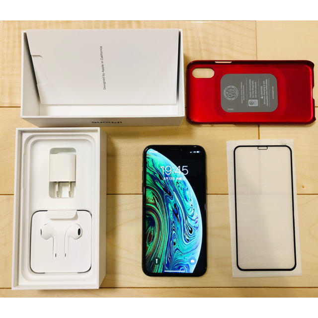 iPhone Xs Space Gray 256 GB SIMフリー 美品付属品 - スマートフォン本体