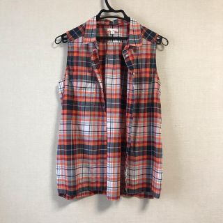 ギャップ(GAP)の⭐️ GAP ノースリーブチェックシャツ⭐️(シャツ/ブラウス(半袖/袖なし))