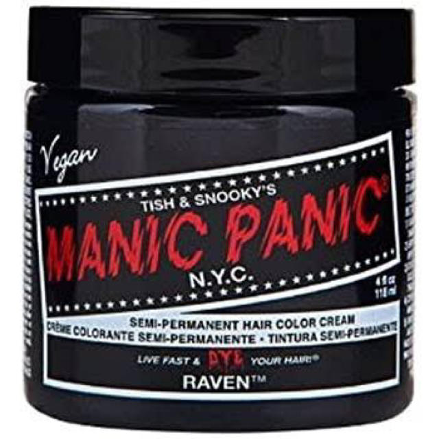 マニックパニック　レイヴン　MANIC PANIC RAVEN コスメ/美容のヘアケア/スタイリング(カラーリング剤)の商品写真