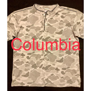 コロンビア(Columbia)の【極美品】コロンビア ヘンリーネック迷彩カモＴシャツ US-M(Tシャツ/カットソー(半袖/袖なし))