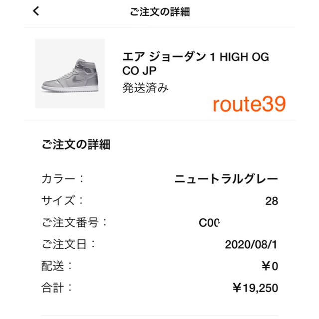 NIKE Jordan 1 Retro High Grey Tokyo 28