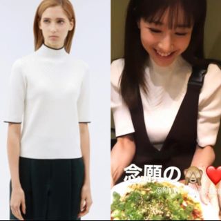 ダブルスタンダードクロージング(DOUBLE STANDARD CLOTHING)の美品☆LOVELESS 半袖　ニット☆田中みな実　セルフォード　フレイアイディー(ニット/セーター)