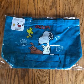 ピーナッツ(PEANUTS)のスヌーピー　ランチトート　ブルー(弁当用品)