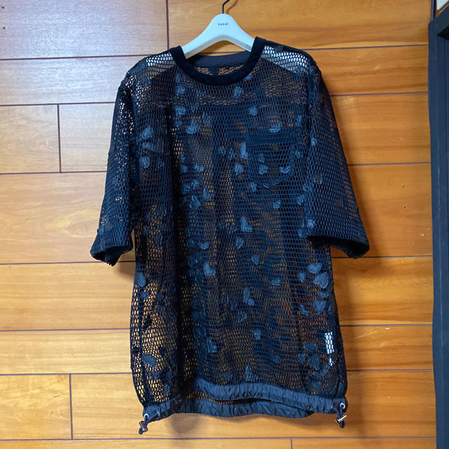 sacai 半袖メッシュTシャツ