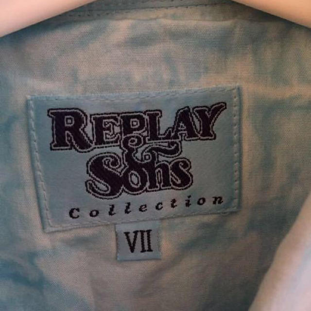 REPLAY&SONS(リプレイ&サンズ)のREPLAY&SONS リプレイ 染め柄 Yシャツ サイズ Ⅶ レディースのトップス(シャツ/ブラウス(長袖/七分))の商品写真