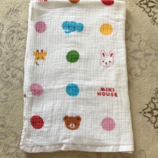 ミキハウス(mikihouse)のミキハウスのバスタオル　おくるみ　ガーゼタオル🎀80×80(その他)