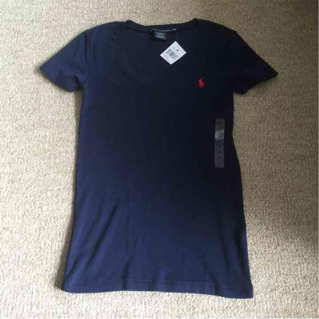 Ralph Lauren(ラルフローレン)の値下げ！新品 ラルフM ネイビー レディースのトップス(Tシャツ(半袖/袖なし))の商品写真