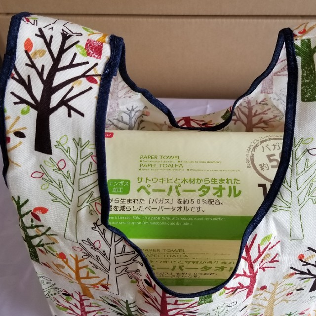 ハンドメイド★エコバッグ★コンビニお弁当サイズ★送料無料 ハンドメイドのファッション小物(バッグ)の商品写真