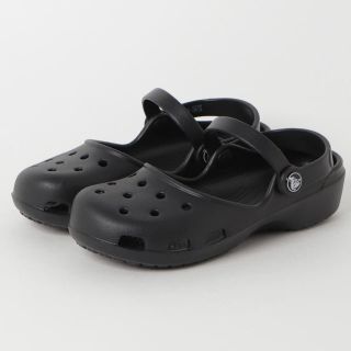 クロックス(crocs)のcrocs クロックス カリン クロッグ  Karin Clog W6 ブラック(サンダル)