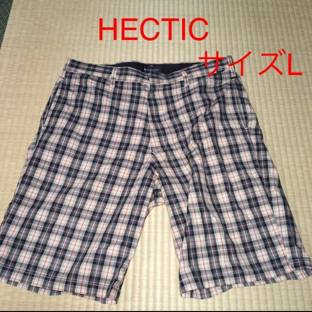 HECTIC(ヘクティク)のMAD HECTIC ヘクティク　チェック柄　ハーフパンツ　Lサイズ　裏原 メンズのパンツ(ショートパンツ)の商品写真