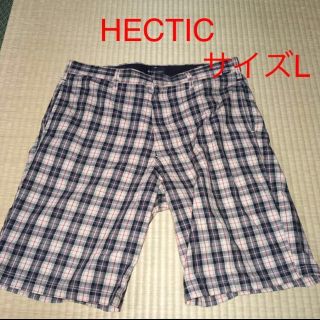 ヘクティク(HECTIC)のMAD HECTIC ヘクティク　チェック柄　ハーフパンツ　Lサイズ　裏原(ショートパンツ)