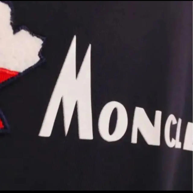 ★極美品★ MONCLER Tシャツ S ネイビー MAGLIA 赤字 完売品