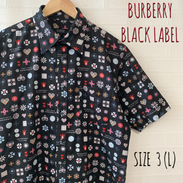 BURBERRY BLACK LABEL - BURBERRY BLACK LABEL バーバリー 半袖 総柄