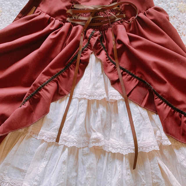 Amavel(アマベル)のAmavel 編み上げスカート レディースのスカート(ひざ丈スカート)の商品写真