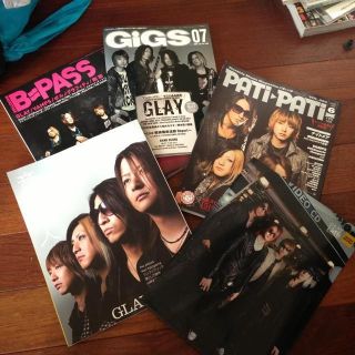 GLAY雑誌4冊＆クリアファイルセット＊(その他)