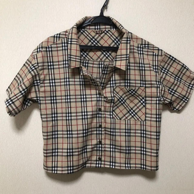 RETRO GIRL(レトロガール)のチェックシャツ 半袖シャツ  レトロガール レディースのトップス(シャツ/ブラウス(半袖/袖なし))の商品写真