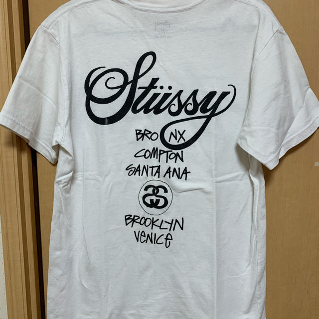 STUSSY(ステューシー)のステューシー　シャツ　白シャツ　stussy sizeM メンズのトップス(シャツ)の商品写真