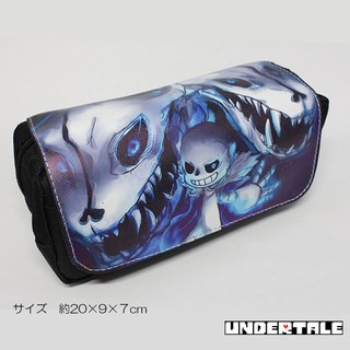アンダーテール undertale ペンケース　２ファスナー(ペンケース/筆箱)