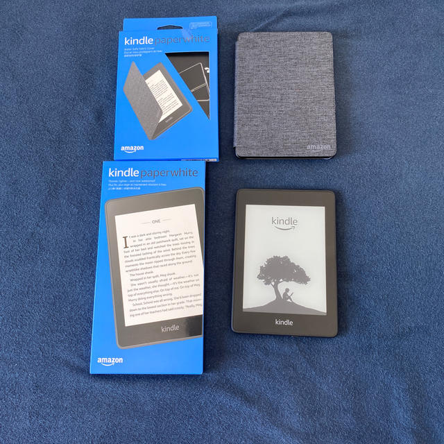 kindle paperwhite(第10世代 WiFiモデル 8GB)+カバー スマホ/家電/カメラのPC/タブレット(電子ブックリーダー)の商品写真