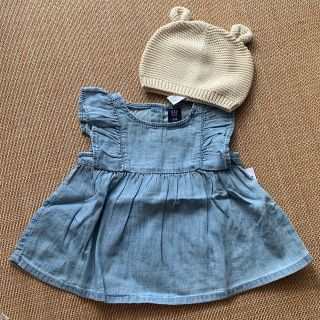 ベビーギャップ(babyGAP)のbaby GAP ラッフルデニムトップス(その他)