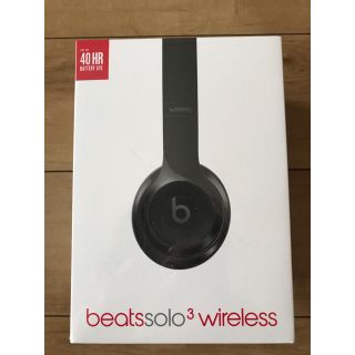 ビーツバイドクタードレ(Beats by Dr Dre)のかめも様専用！Beats Solo3 Wireless,Gloss Black(ヘッドフォン/イヤフォン)