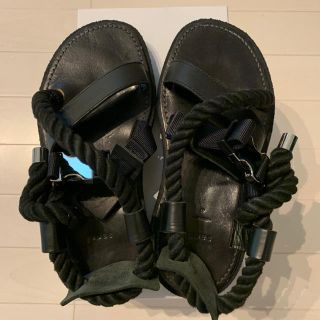 サカイ(sacai)の【20SS】Sacai ロープ サンダル サカイ　シルバー(サンダル)