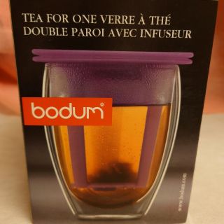 ボダム(bodum)のボダム TEA FOR ONE ダブルウォールグラス(ティーフィルター付)(グラス/カップ)