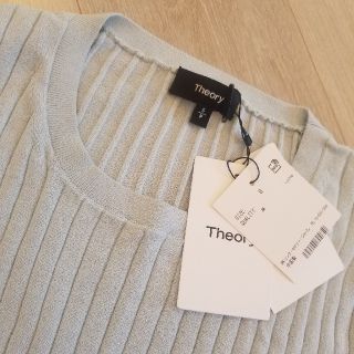 セオリー(theory)のミッフィー様専用！セオリー　ノースリーブ　ニットトップス　新品未使用　Sサイズ(カットソー(半袖/袖なし))