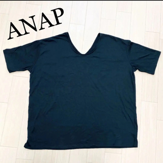 アナップ(ANAP)のANAP だぼTシャツ（黒・白）(Tシャツ(半袖/袖なし))