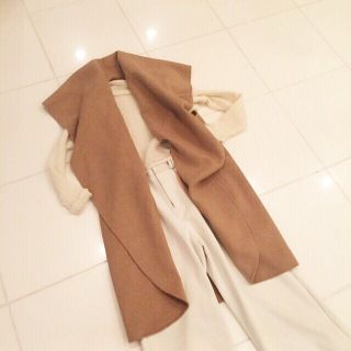 ザラ(ZARA)のザラ新品 ロングジレ ベスト(ベスト/ジレ)