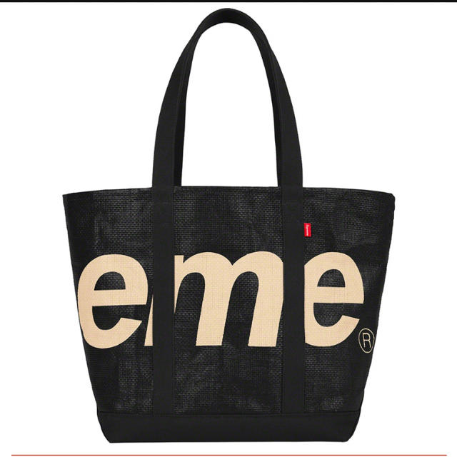 Supreme(シュプリーム)のSupreme raffia tote Black 送料込 メンズのバッグ(トートバッグ)の商品写真