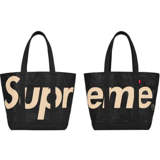 Supreme(シュプリーム)のSupreme raffia tote Black 送料込 メンズのバッグ(トートバッグ)の商品写真