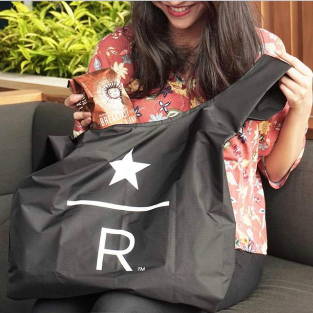 Starbucks Coffee(スターバックスコーヒー)のStarbucks Reserve eko Bag スタバ リザーブ エコバッグ レディースのバッグ(エコバッグ)の商品写真