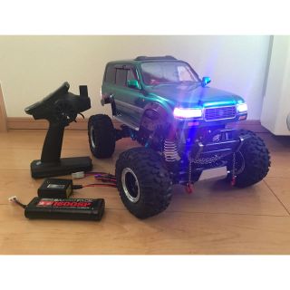 4WS!OP多数!LED12灯!】タミヤCR-01 ランクル80 フルセット!の通販