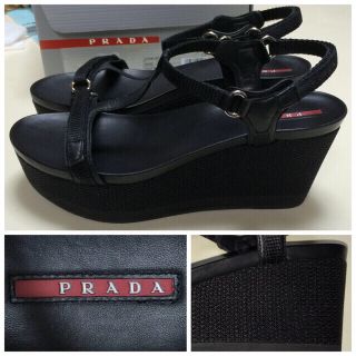 PRADA - 大幅値下げ最終 PRADA厚底サンダル37.5の通販 by moniliプロフ