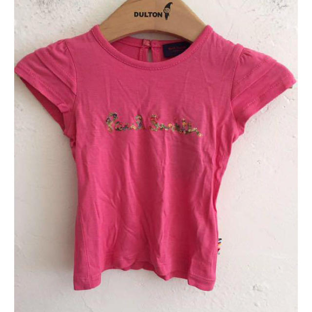 Paul Smith(ポールスミス)のPaul Smith ポール スミス Tシャツ 花柄ロゴ ピンク 67cm キッズ/ベビー/マタニティのベビー服(~85cm)(Ｔシャツ)の商品写真