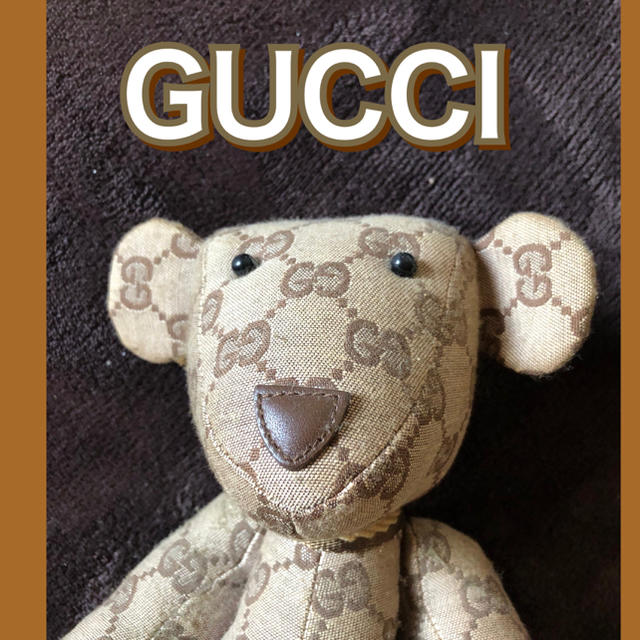 Gucci(グッチ)のレア！グッチ　GUCCI  テディベア エンタメ/ホビーのおもちゃ/ぬいぐるみ(ぬいぐるみ)の商品写真